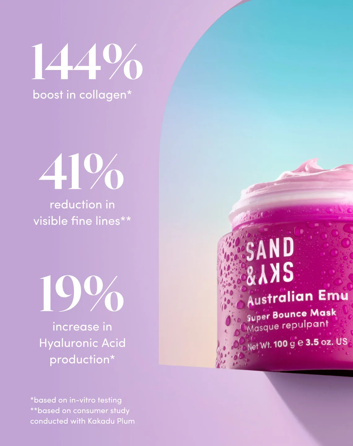 Sand & Sky Glow Berries Super Bounce Mask illuminante
