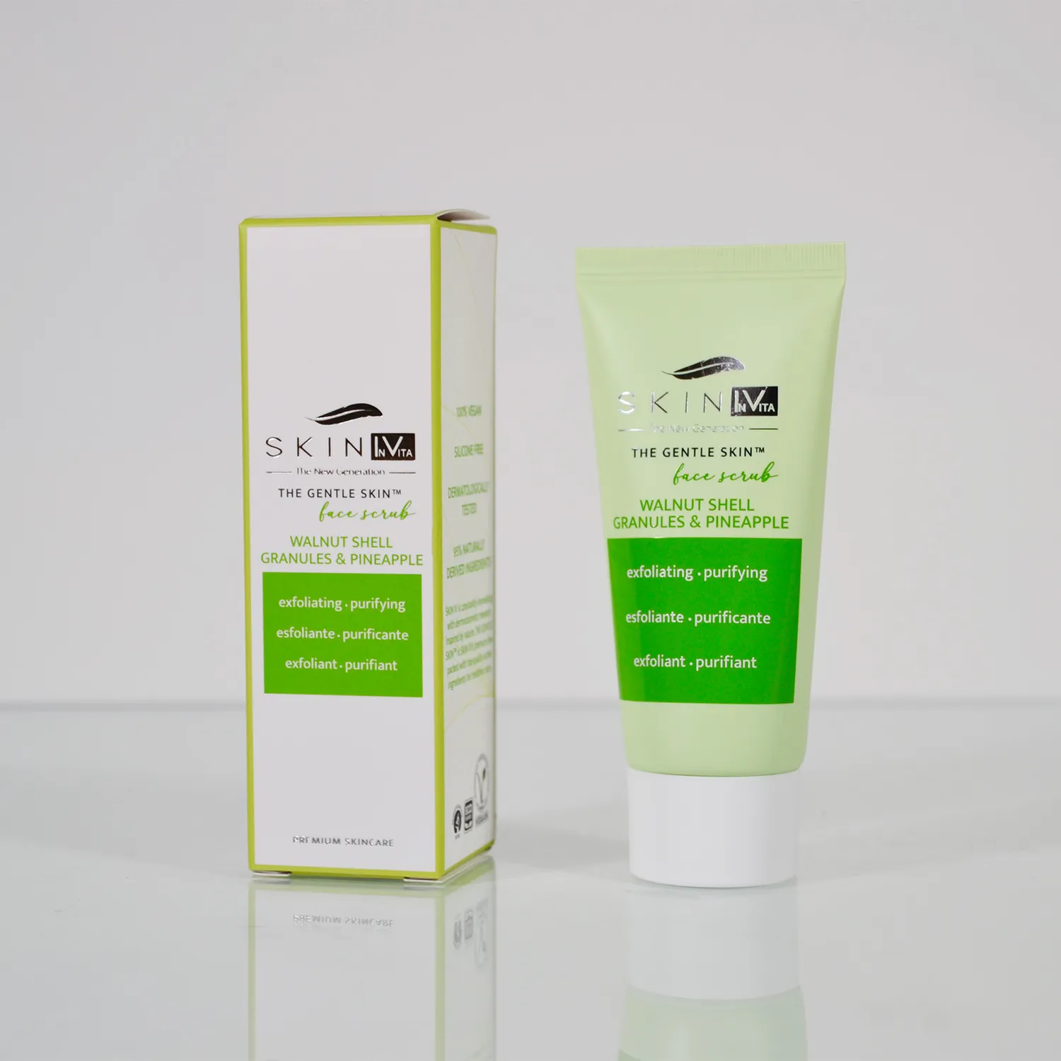 Skin Iv Glow Scrub Esfoliante Viso Vegano al Guscio di Noce
