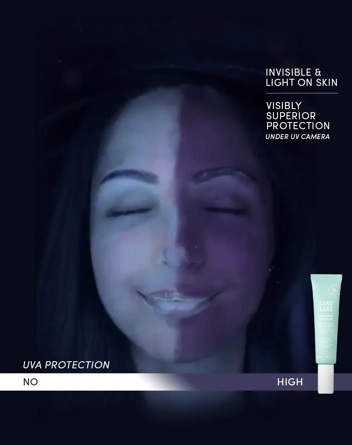 Sand & Sky Sunshield Daily SPF50+ crema solare viso