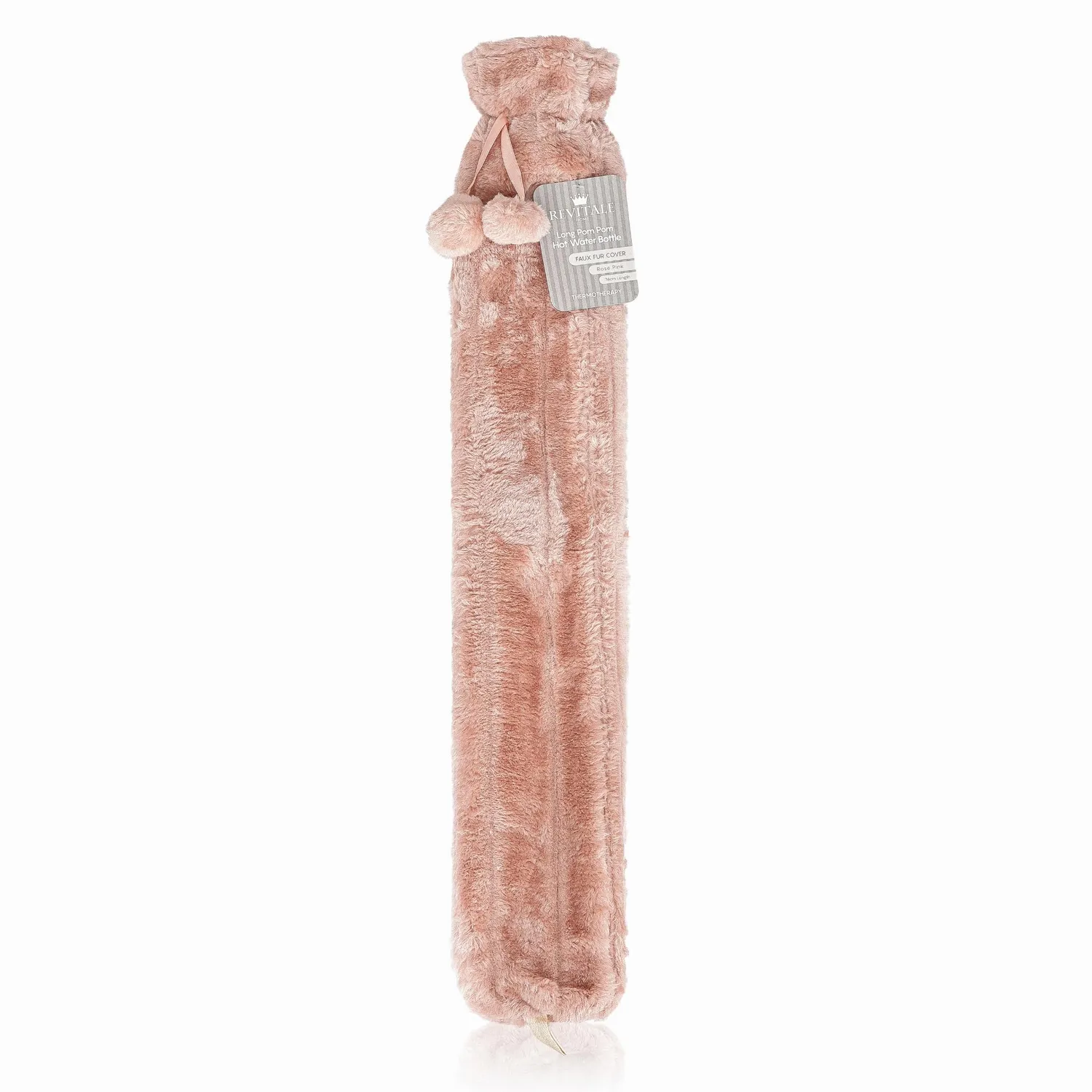 Revitale Borsa Acqua Calda Lunga 2L Rosa 72 cm Morbida