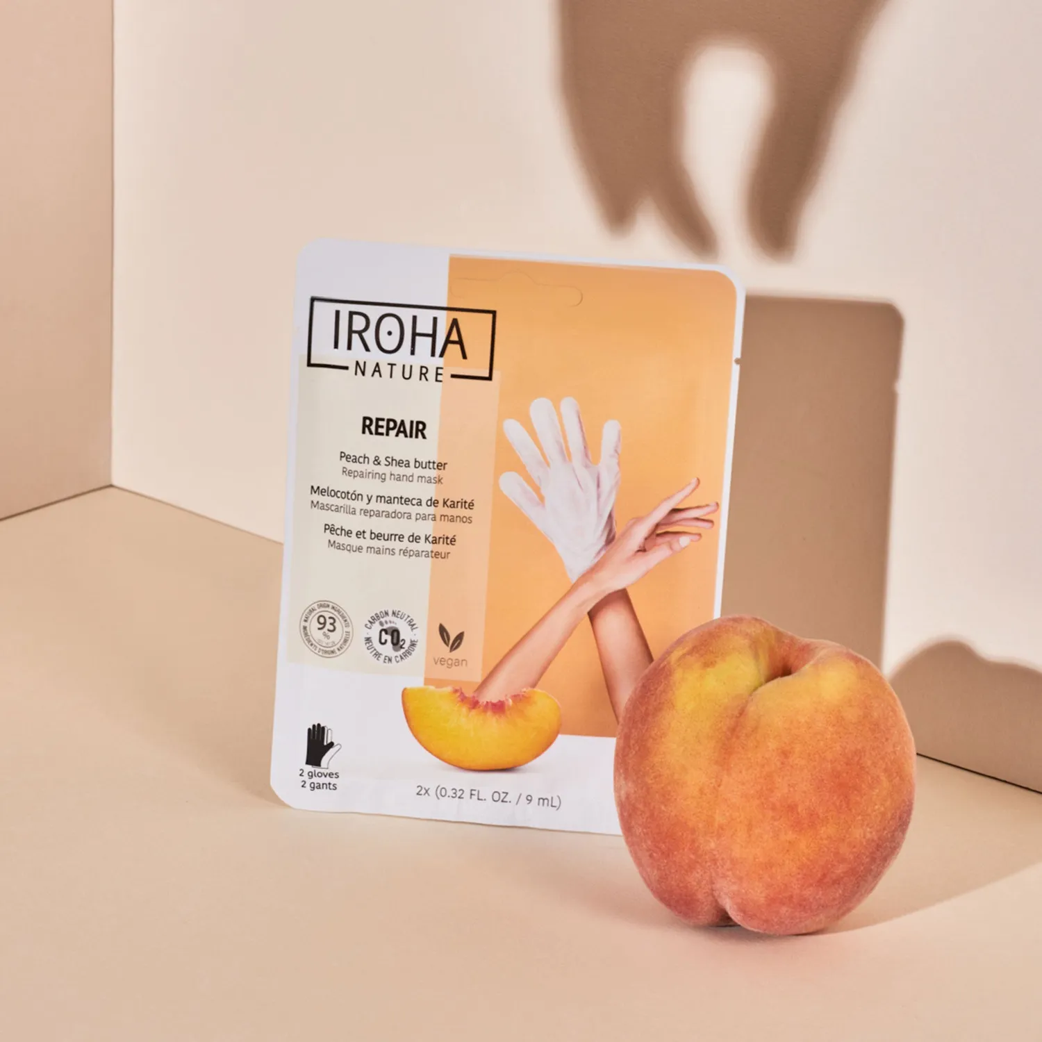 Iroha Nature Repair maschera mani pesca guanti burro karité