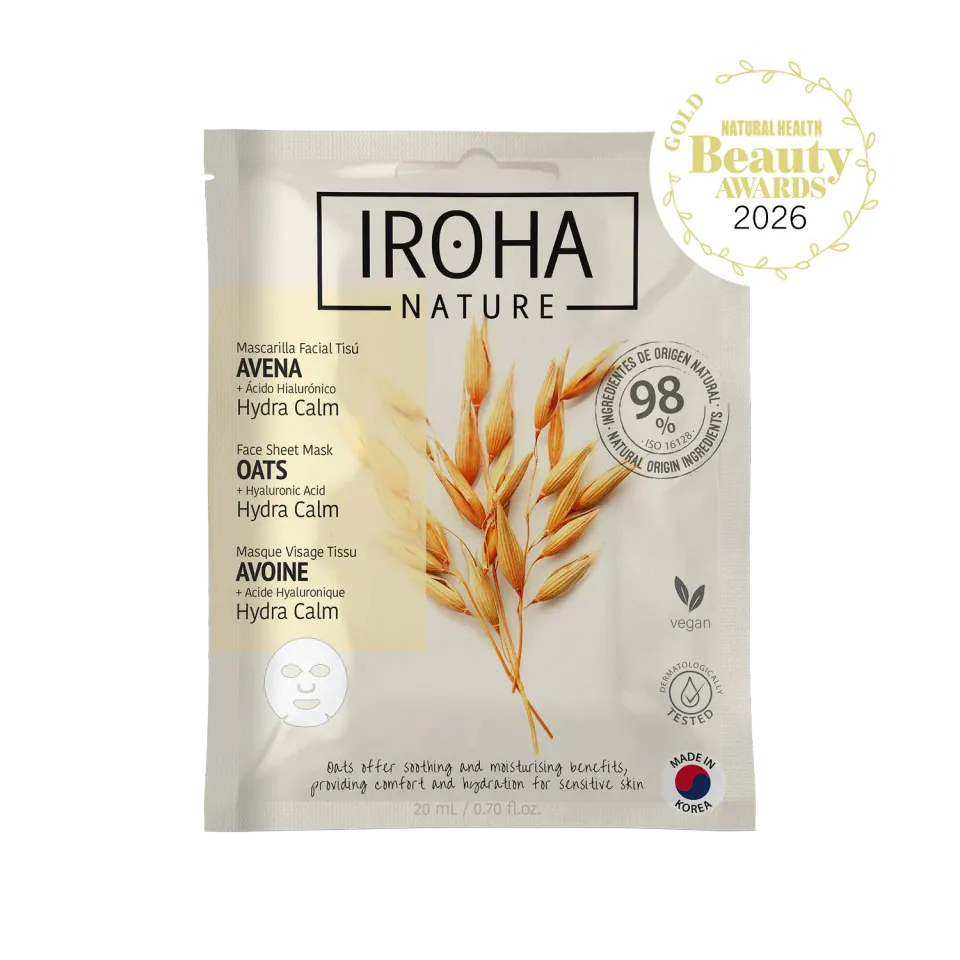 Iroha Nature Hydra Soothing Mask with Oats maschera viso lenitiva