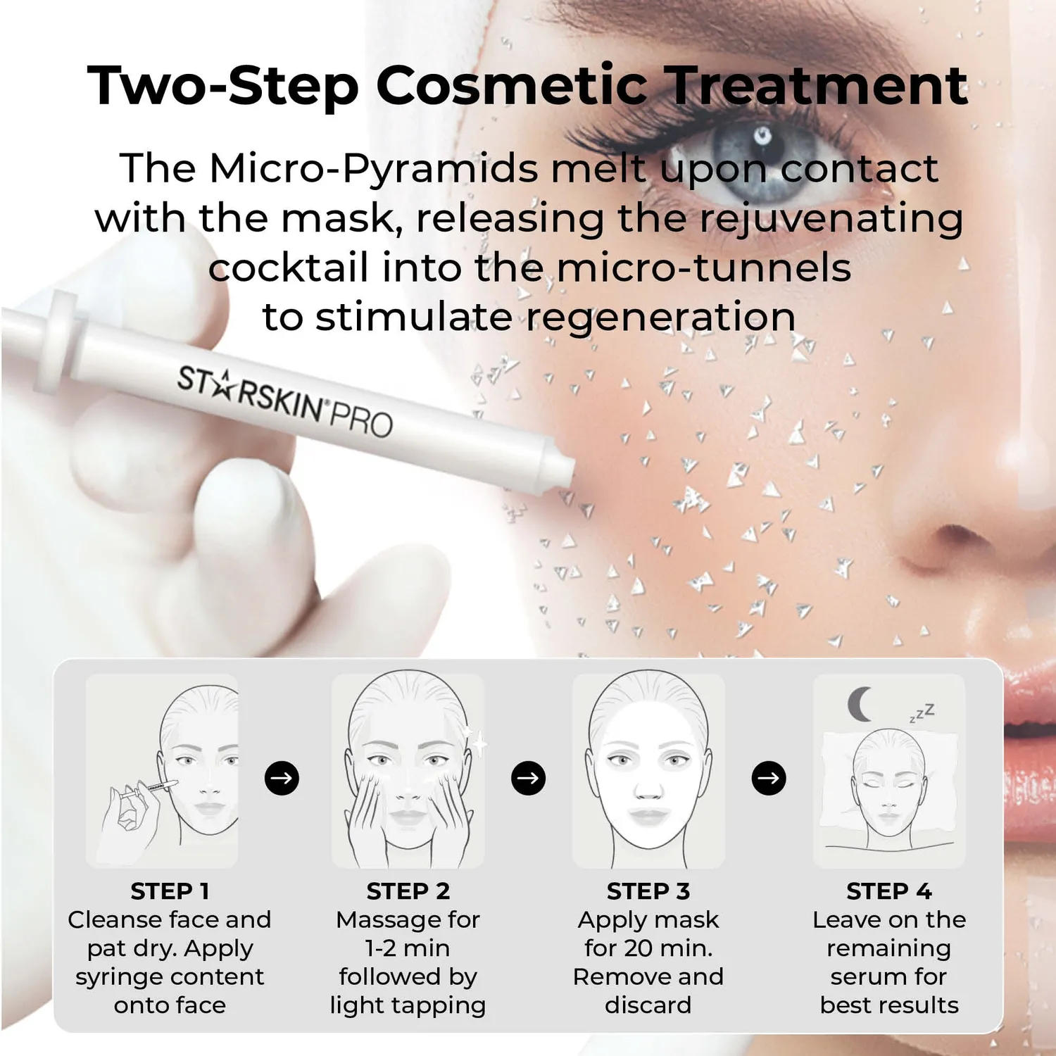 Starskin PRO Micro-Filler maschera viso 2 fasi rimpolpante