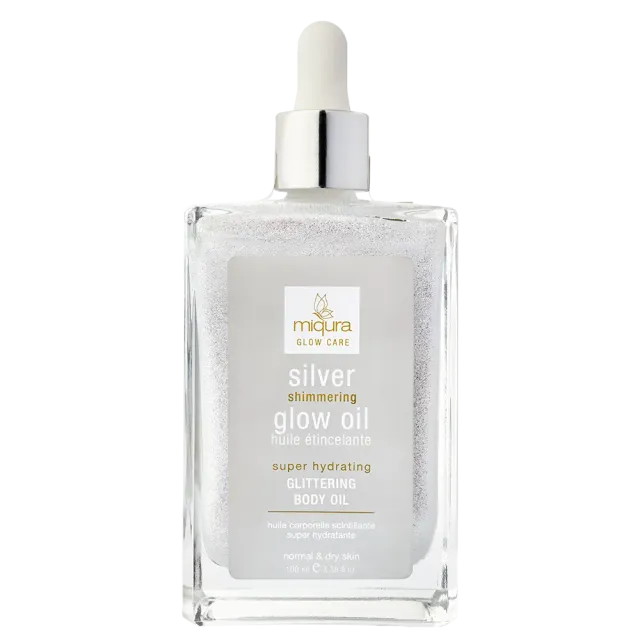 Miqura Silver Shimmering olio glow argento 100 ml