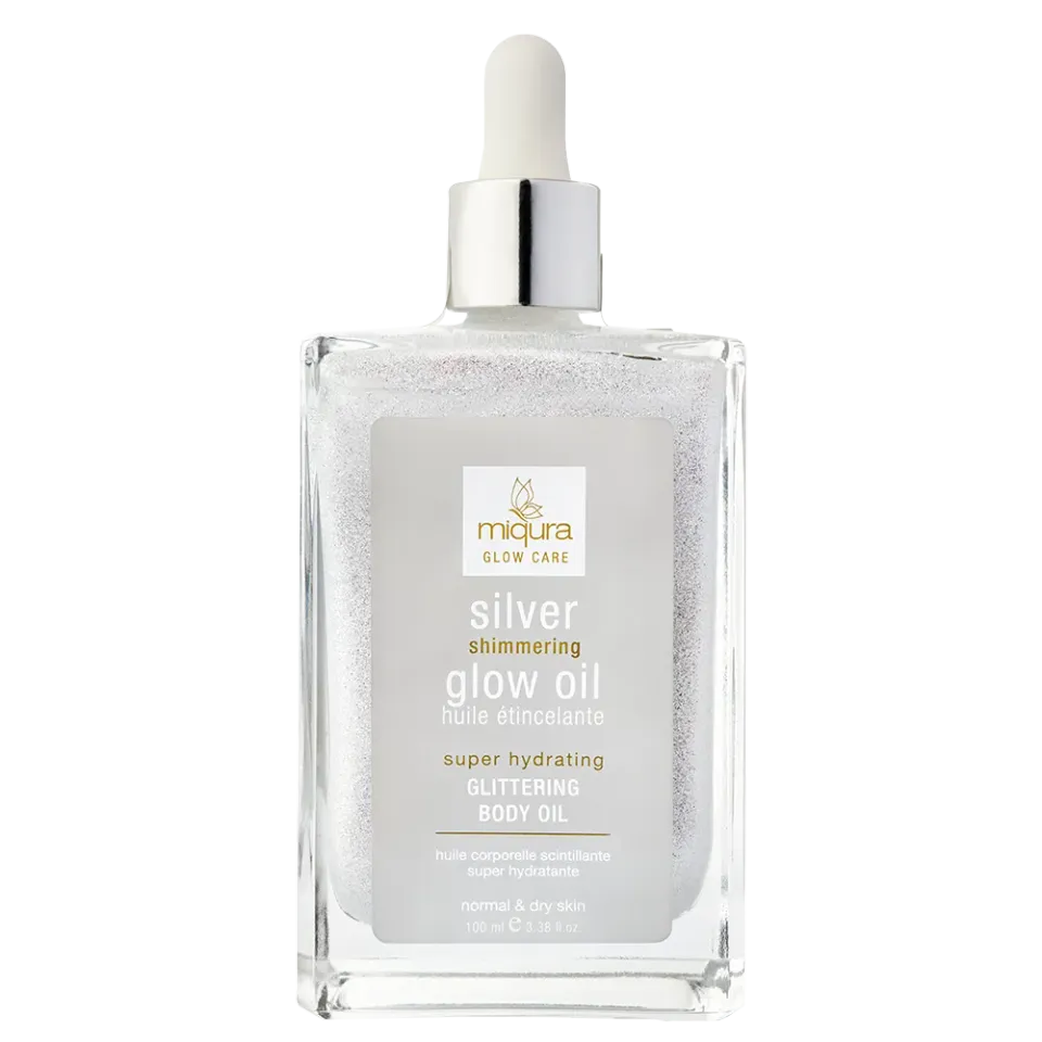 Miqura Silver Shimmering olio glow argento 100 ml