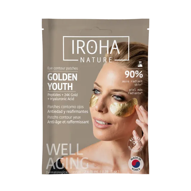 Iroha Nature Gold & Peptides patch occhi oro antirughe
