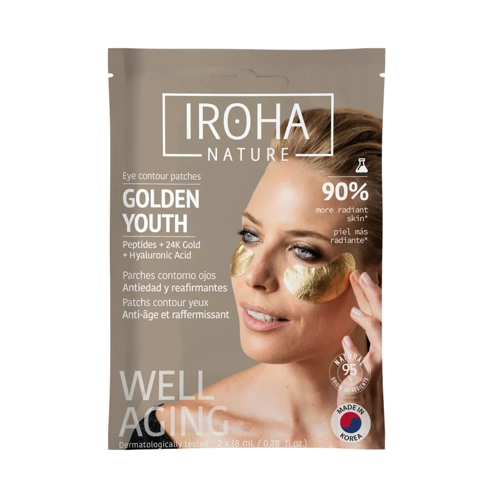 Iroha Nature Gold & Peptides patch occhi oro antirughe