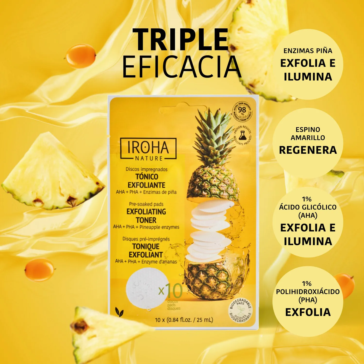 Iroha Nature Toner Pads dischetti glicolico