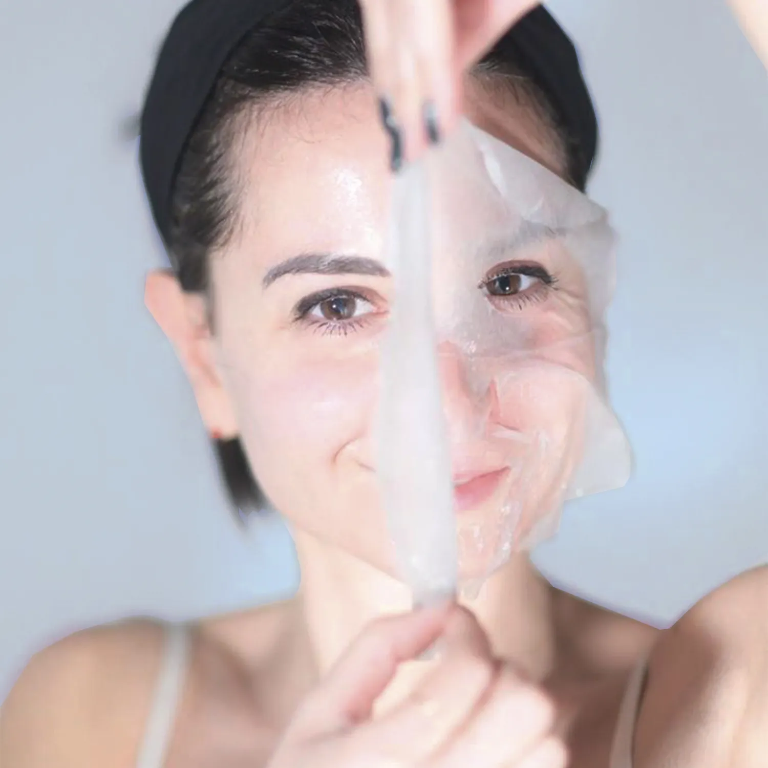 Skin Iv Antismog Detossinante maschera viso fiori blu