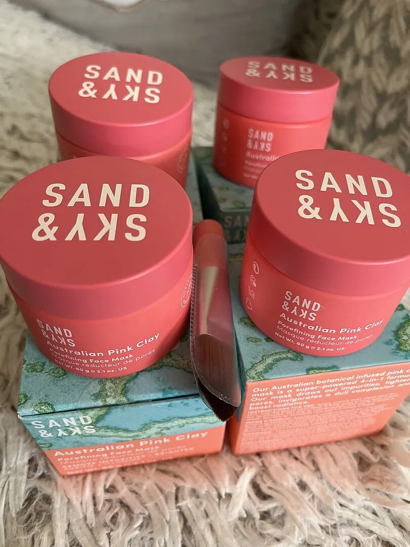 Sand & Sky Australian Pink Clay Besties Kit maschera detox