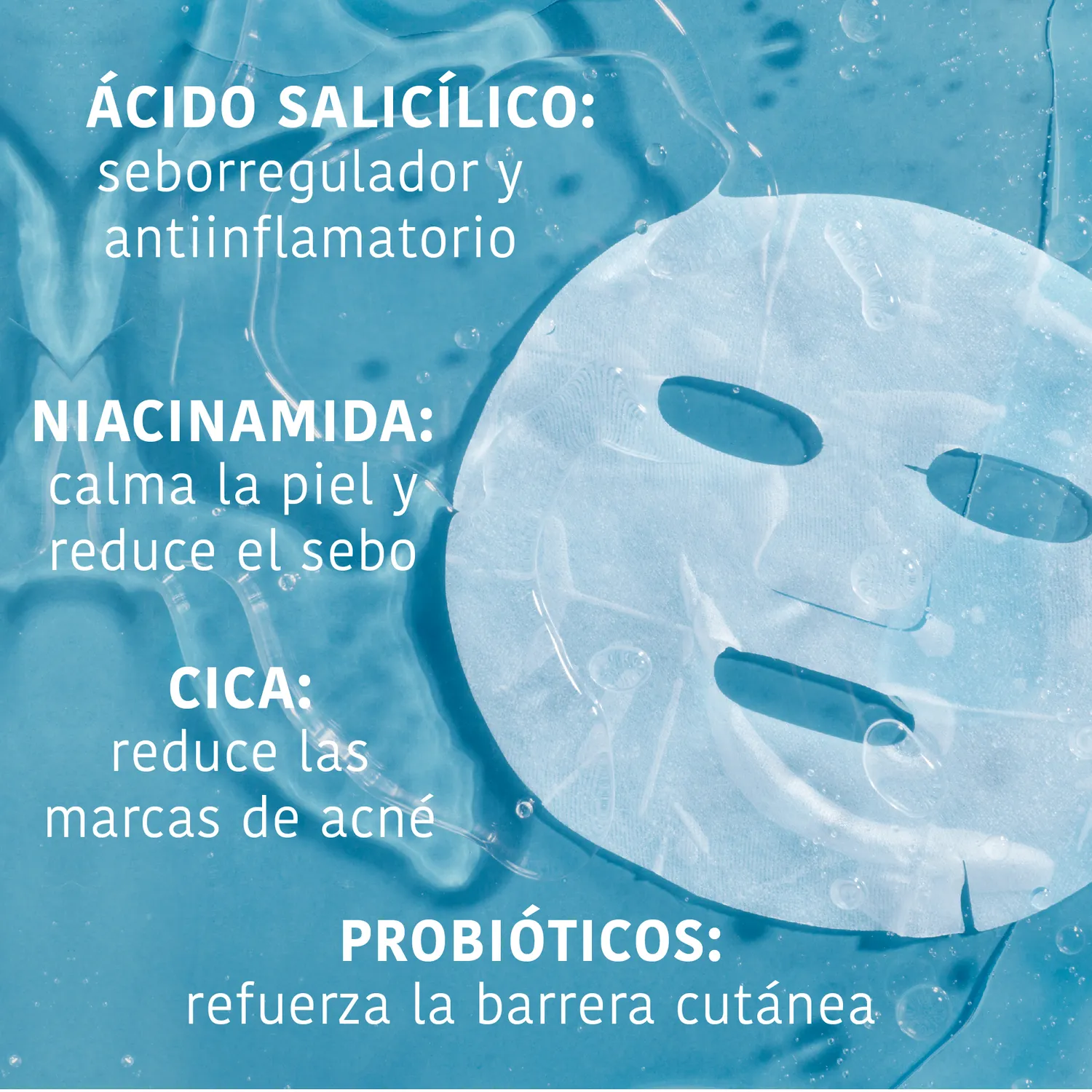 Iroha Nature Anti-Blemish sheet mask viso cica e niacinamide singola