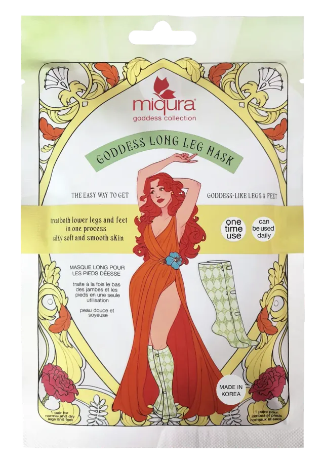 Miqura Goddess Long Leg maschera gambe e piedi karité