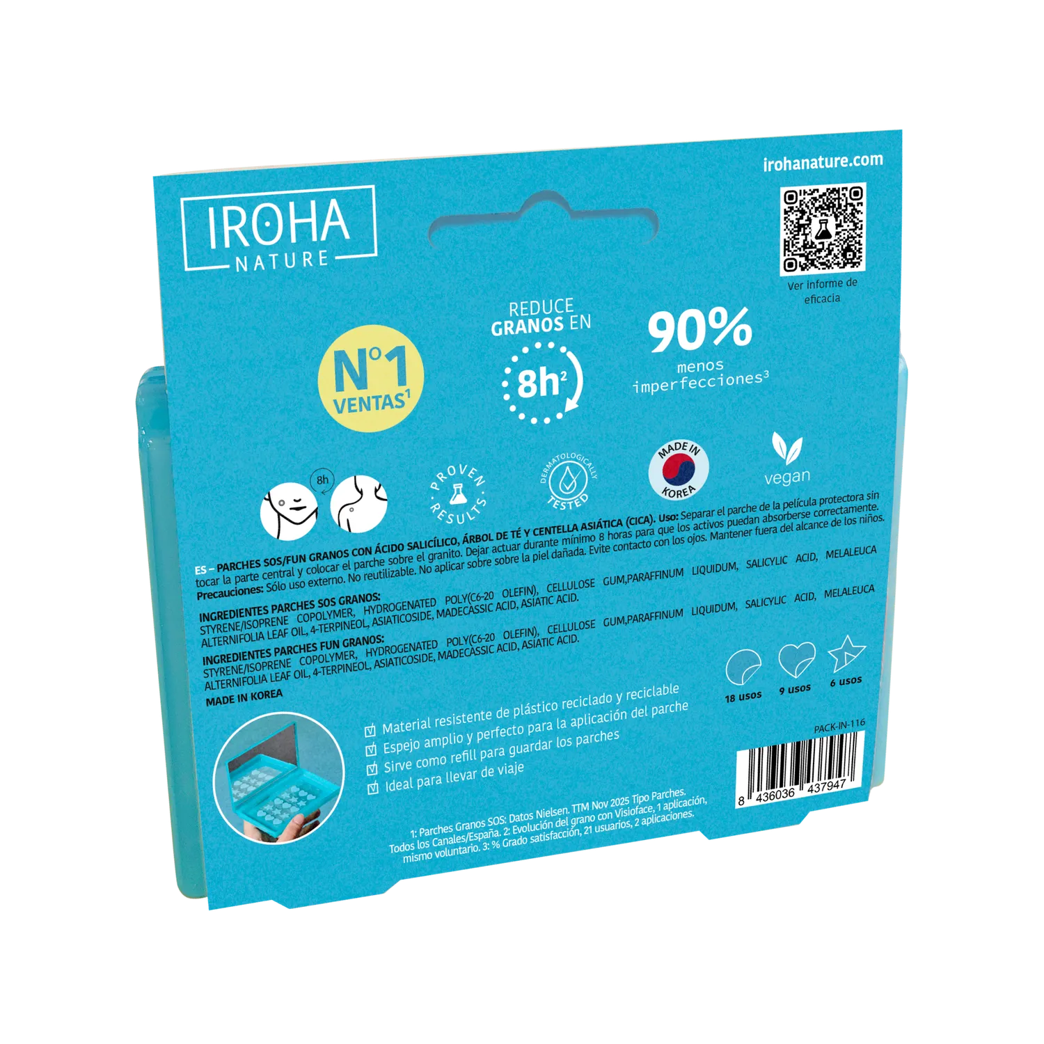 Iroha Nature On The Go patch brufoli 33 pezzi idrocolloide