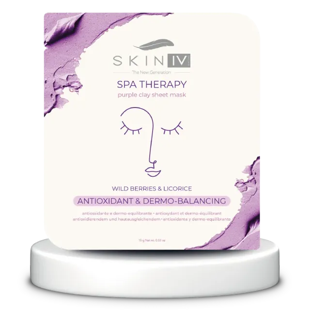 Skin Iv Berry Glow maschera viso antiossidante frutti bosco