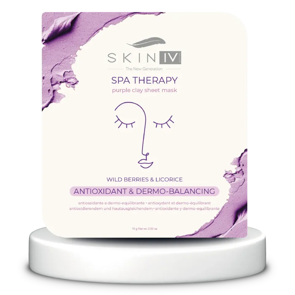 Skin Iv Berry Glow maschera viso antiossidante frutti bosco