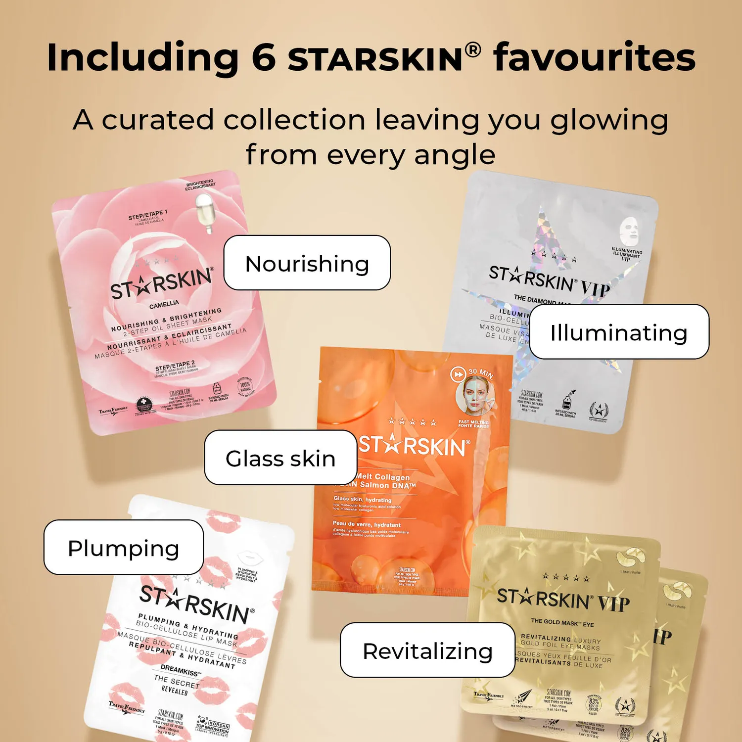 Starskin The Radiance Edit Set Maschere Viso Illuminante