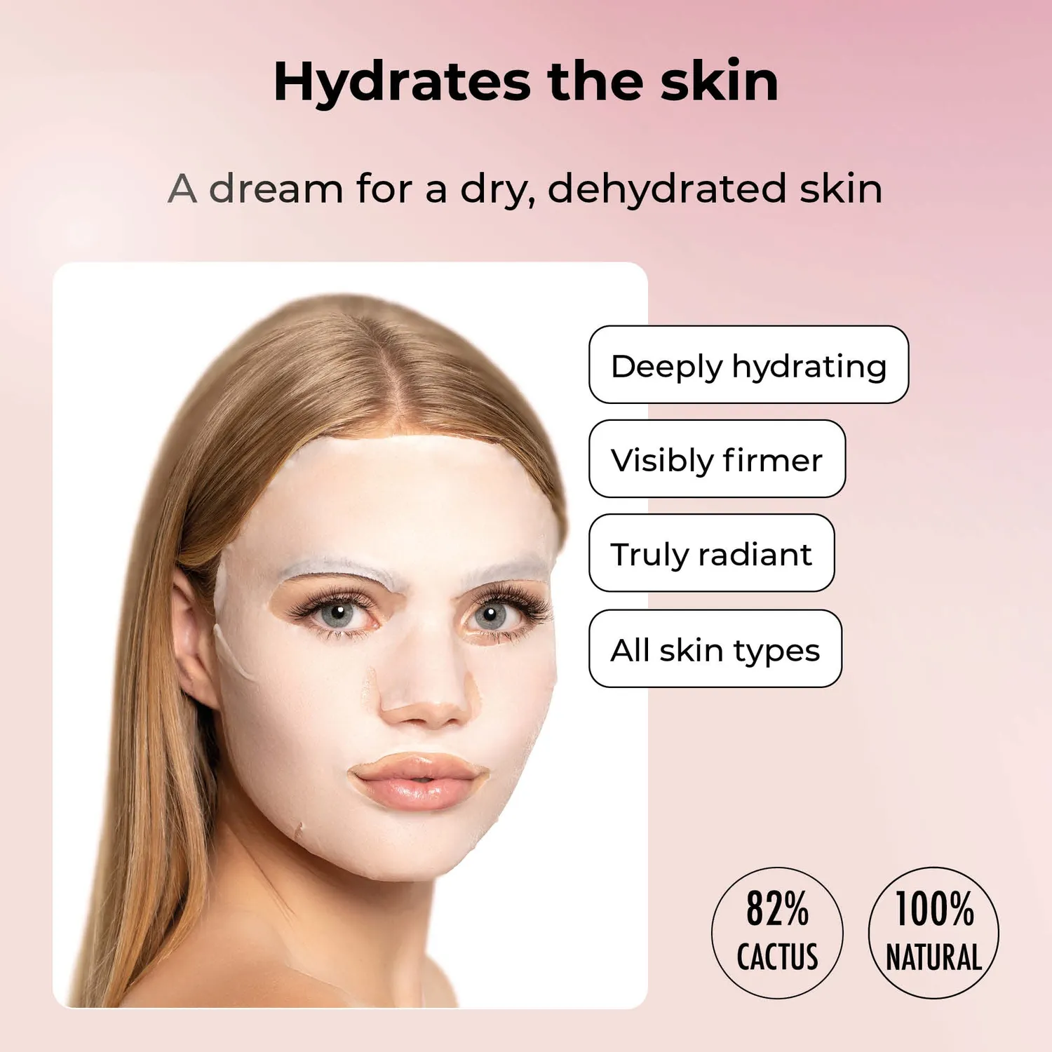 Starskin Pink Cactus Mask 3+1 maschera lenitiva