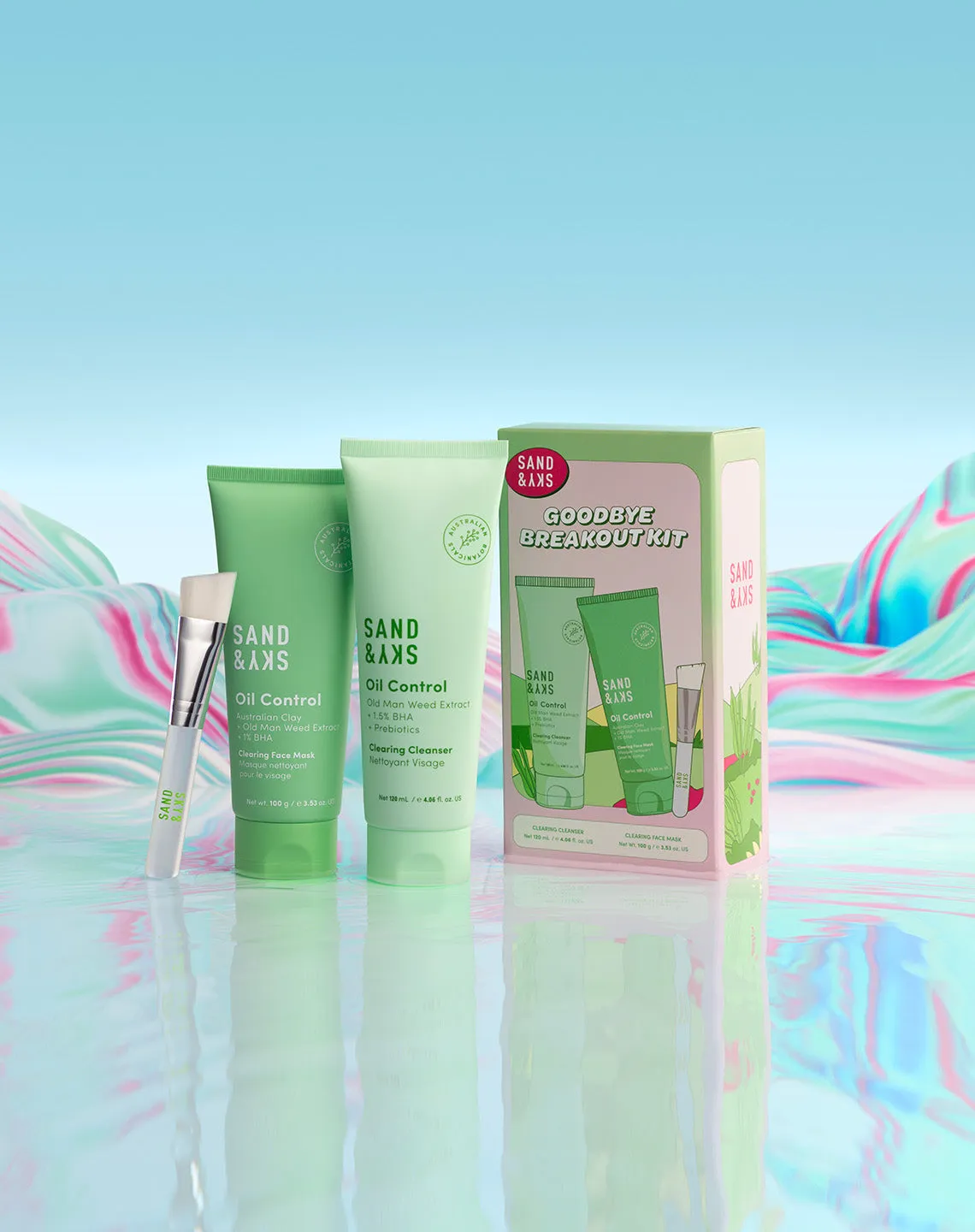 Sand & Sky Oil Control Kit detergente + maschera opacizzante