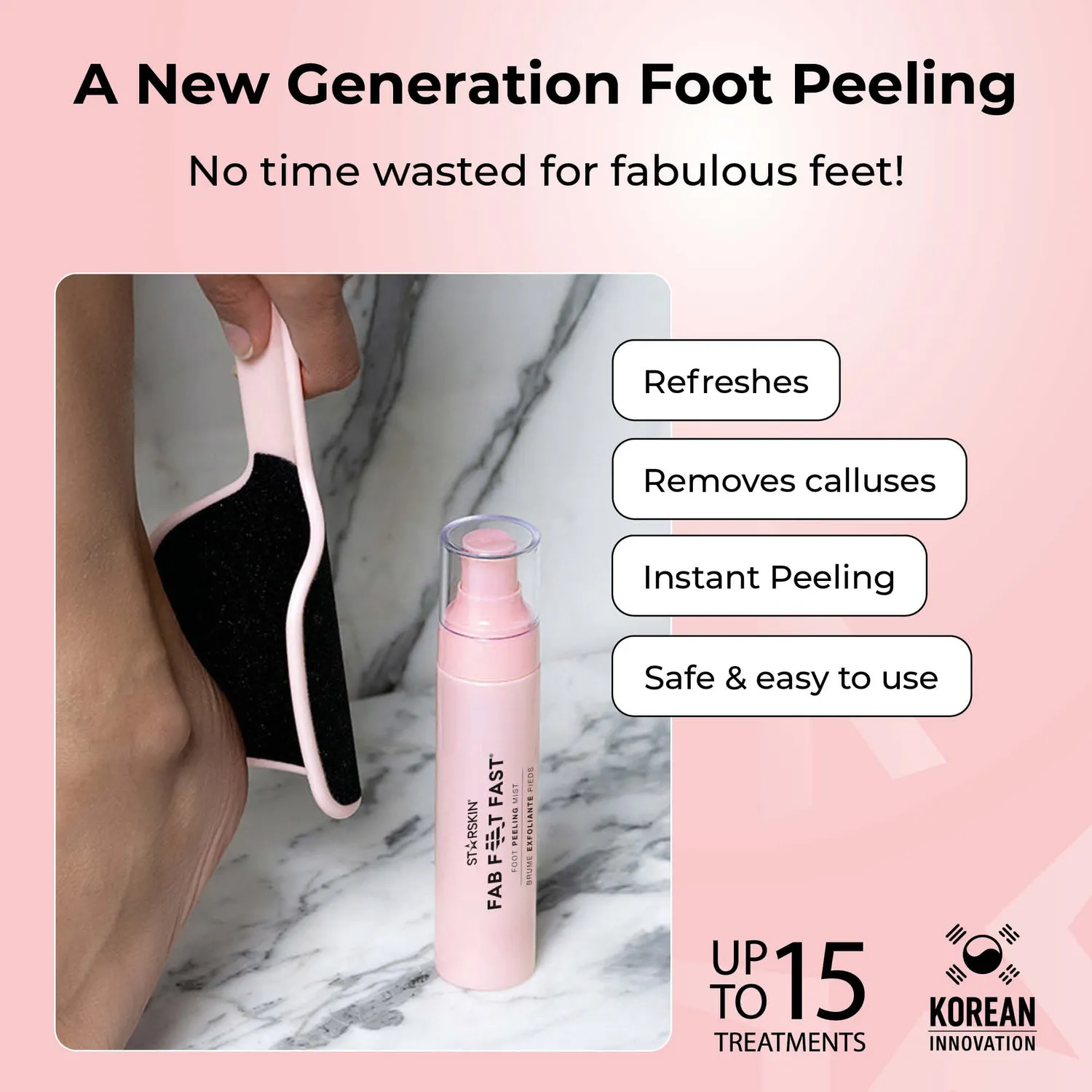Starskin Foot Peeling Mist spray piedi calli acido glicolico 100ml