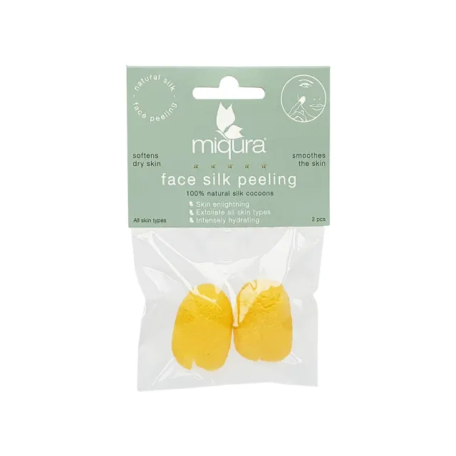 Miqura Silk Peeling Viso Bozzoli Seta 2 Pezzi Levigante