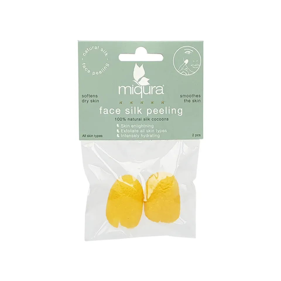 Miqura Silk Peeling Viso Bozzoli Seta 2 Pezzi Levigante