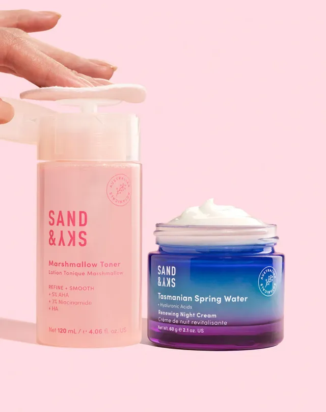 Sand & Sky Midnight Elixir Kit viso illuminante notte