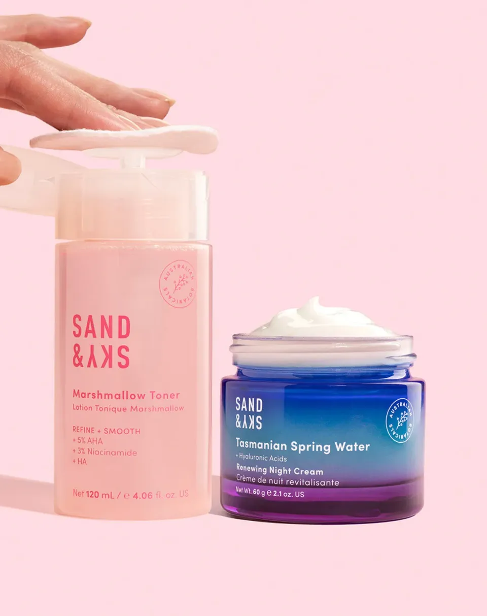 Sand & Sky Midnight Elixir Kit viso illuminante notte