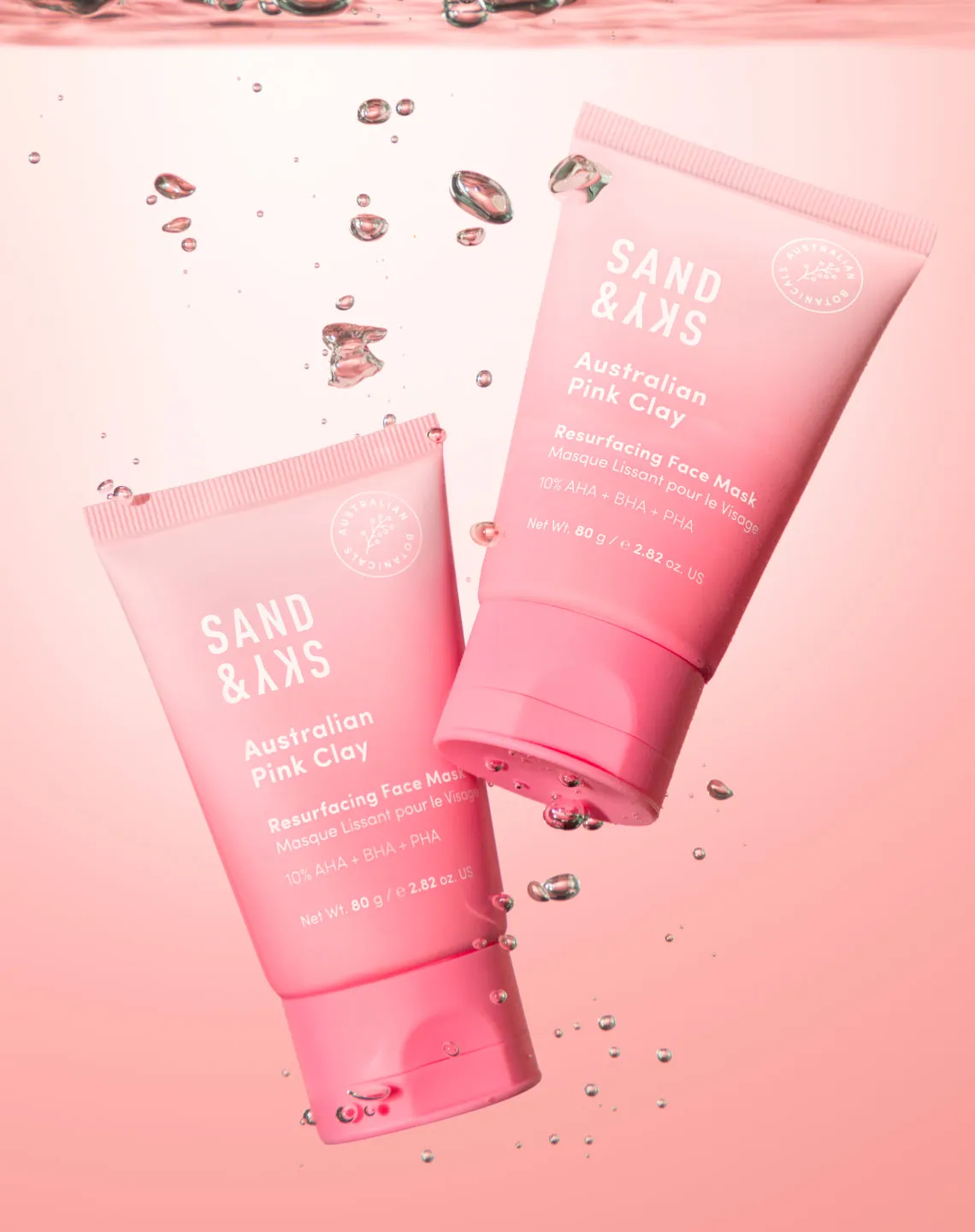 Sand & Sky Australian Pink Clay Resurfacing Mask maschera viso
