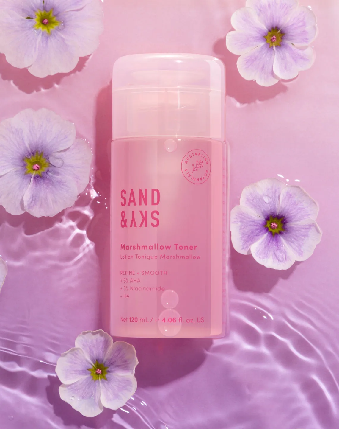 Sand & Sky Marshmallow Toner tonico viso illuminante AHA BHA