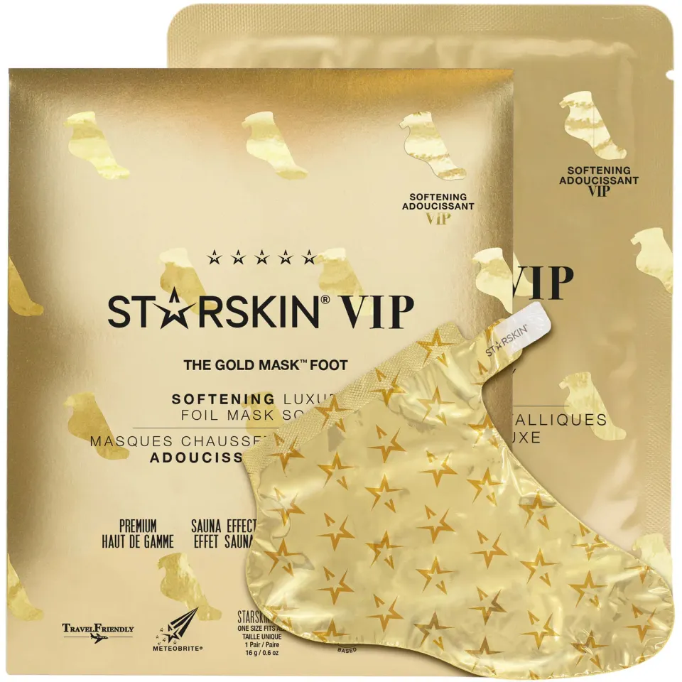 Starskin The Gold Mask maschera piedi calzini rosa idratante