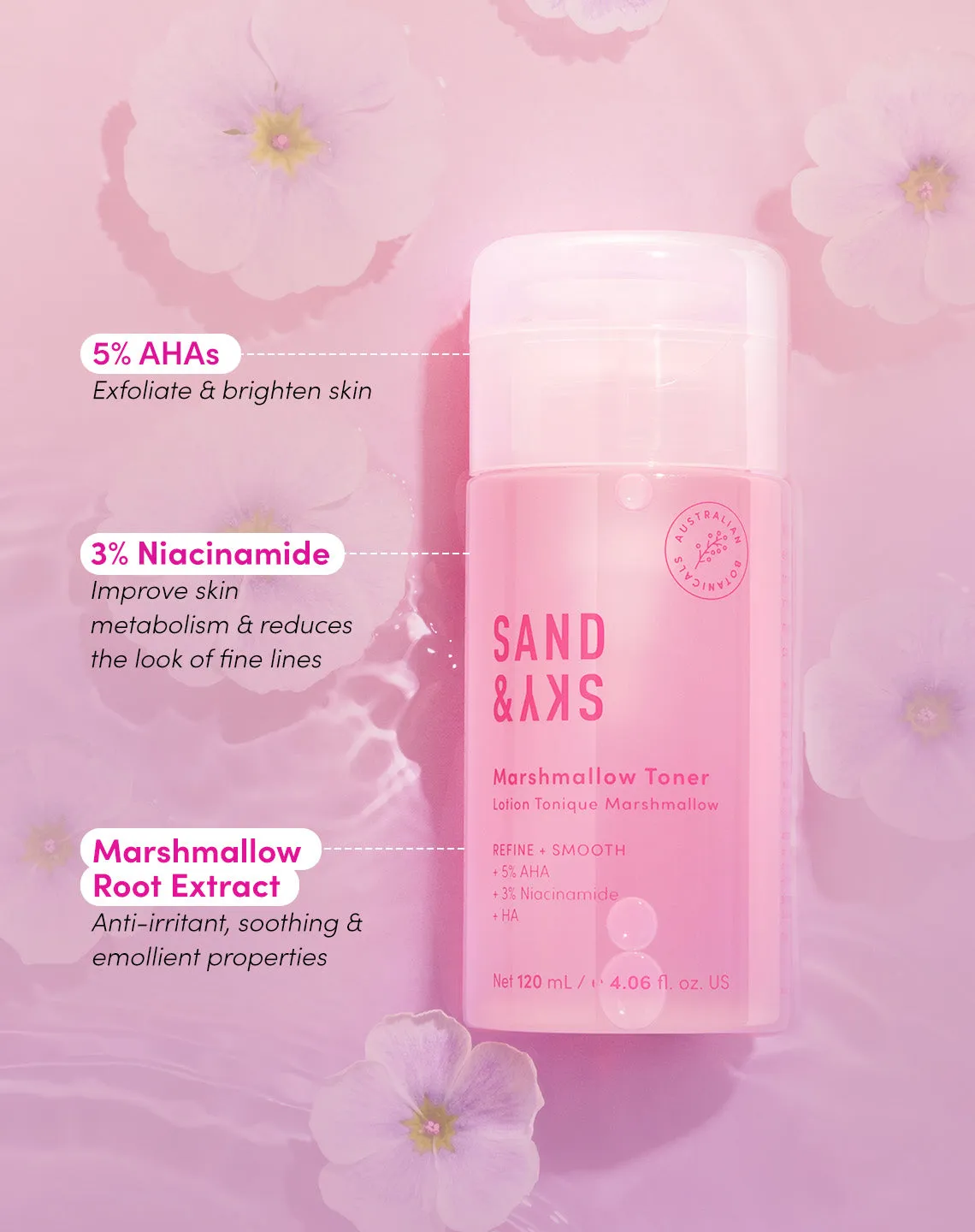 Sand & Sky Exfoliate & Brighten Kit Set Viso 2 Pezzi