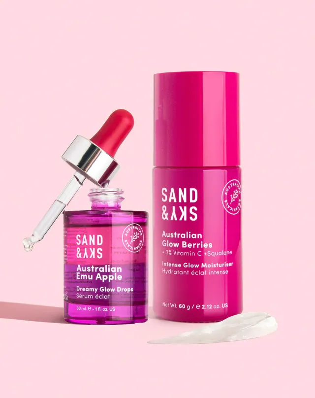 Sand & Sky Plump & Glow Kit set skincare illuminante