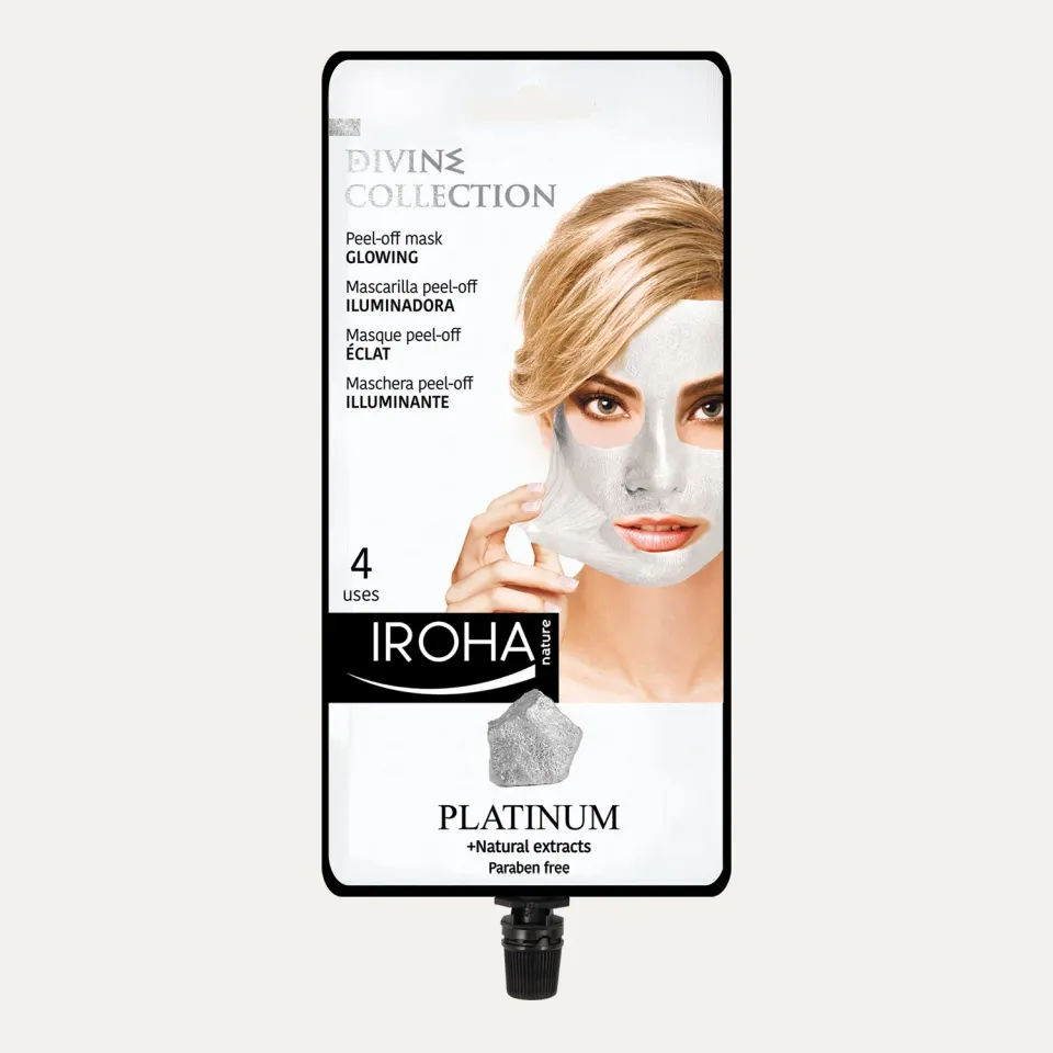 Iroha Nature Maschera Viso Peel Off Platino Rassodante