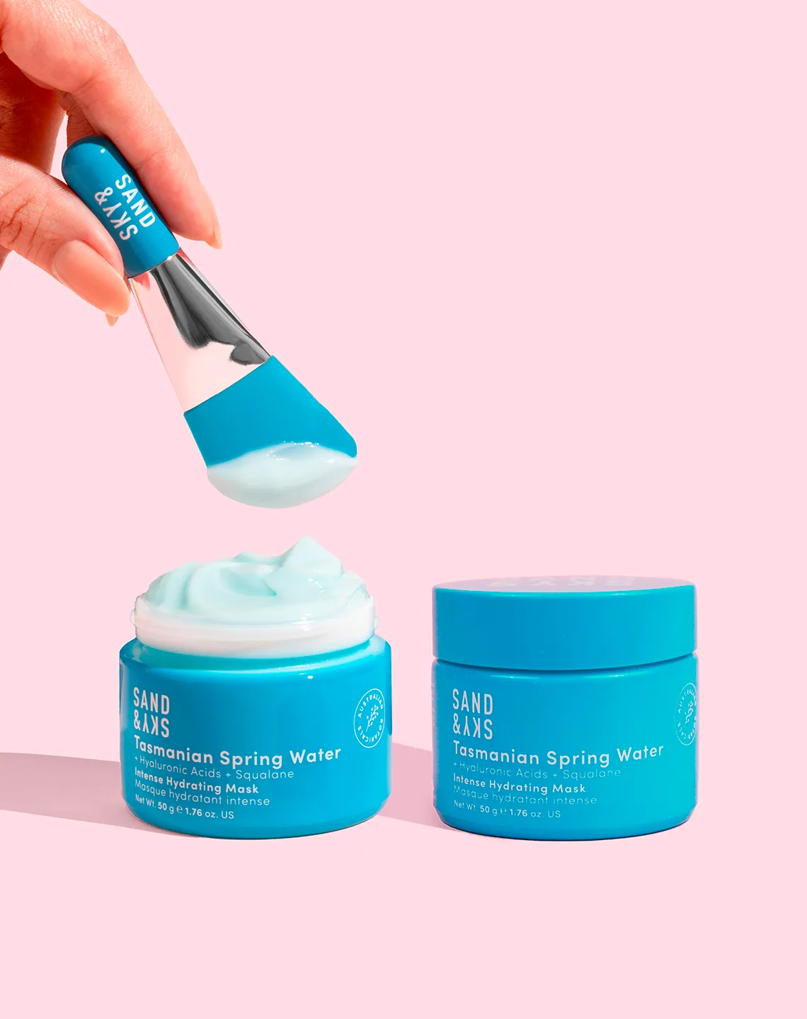 Sand & Sky Tasmanian Spring Water Intense Hydrating Mask viso
