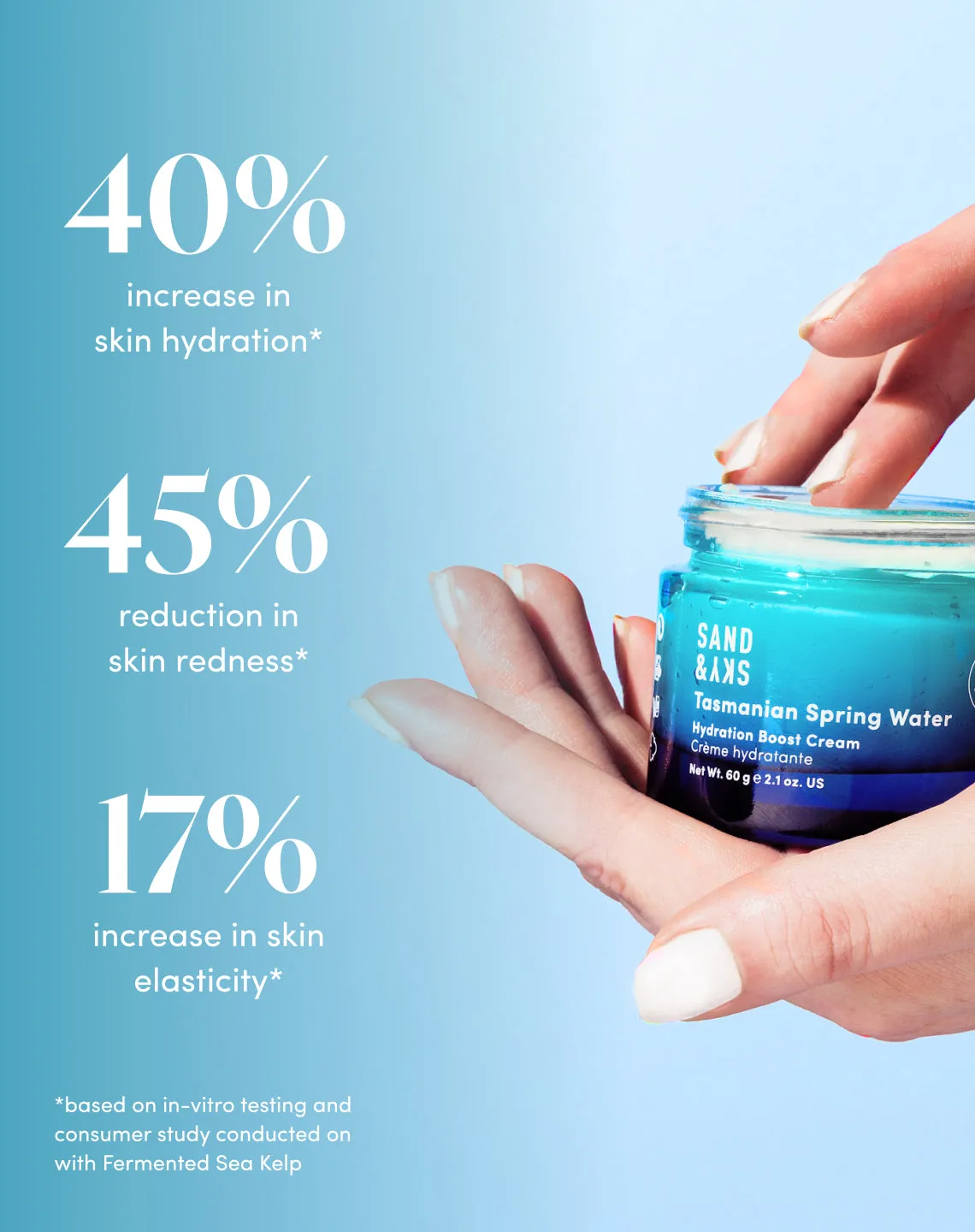 Sand & Sky Tasmanian Hydration Boost Cream Gel Viso Idratante