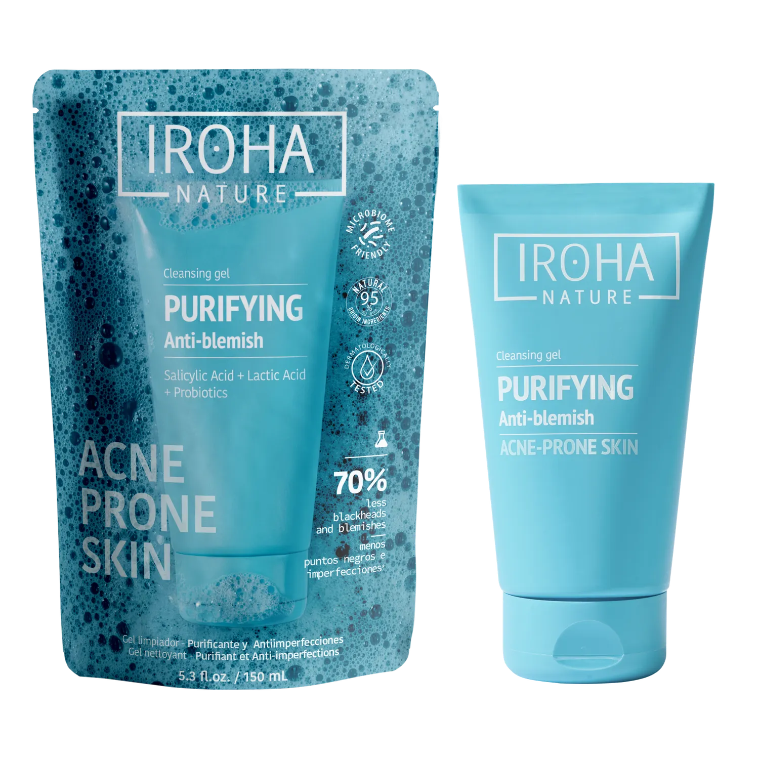 Iroha Nature Purifying gel detergente acne