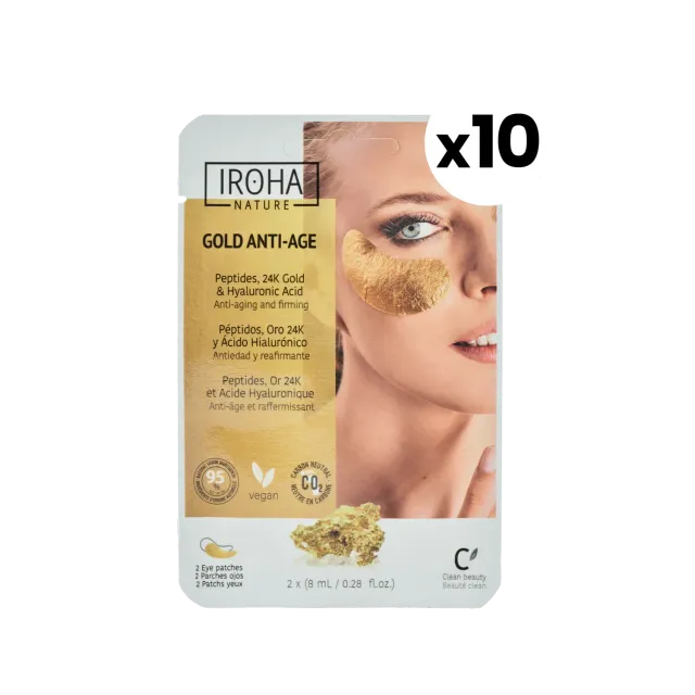 Iroha Nature patch occhi oro 10 pezzi antiage