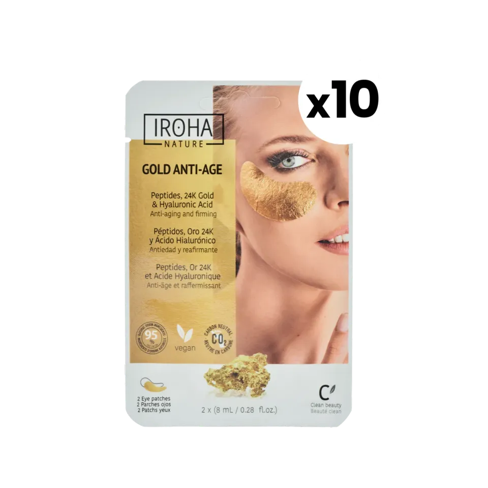 Iroha Nature patch occhi oro 10 pezzi antiage