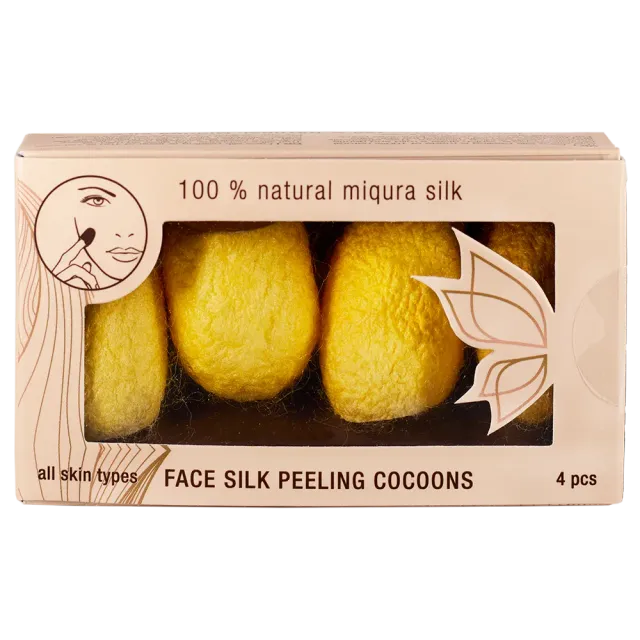 Miqura Silk Peeling bozzoli seta viso 4 pezzi
